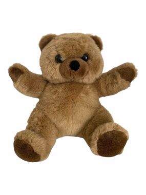 VTG Dex Teddy Bear Stuffed Animal Heartbeat Audio Pocket Crib Attachment Brown